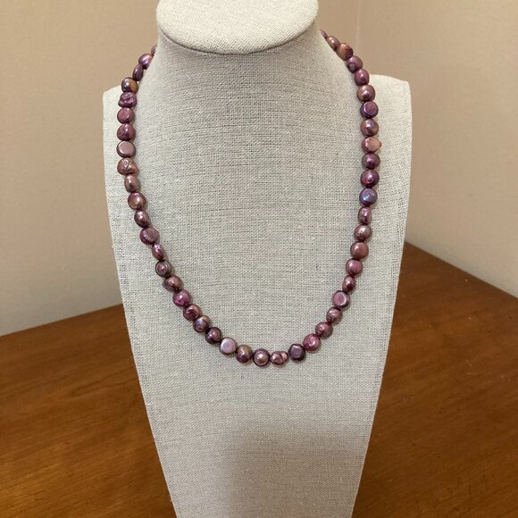 unbranded Jewelry - 18" Fresh Water Pearl Baroque Necklace 7-8mm Toggle Clasp